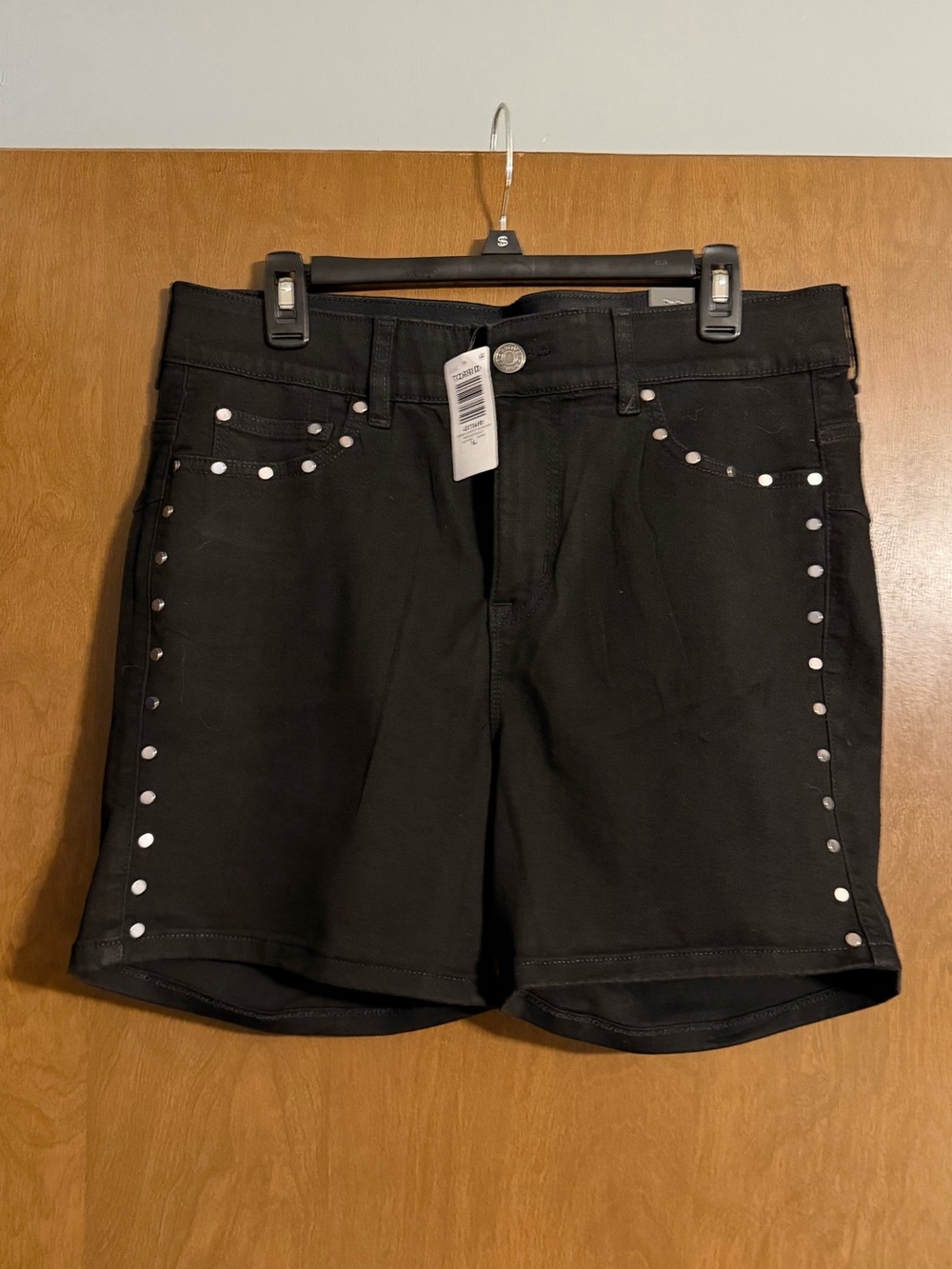 Torrid Black Studded Women's Bombshell Denim Shorts